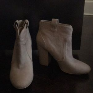 Tan Suede Booties